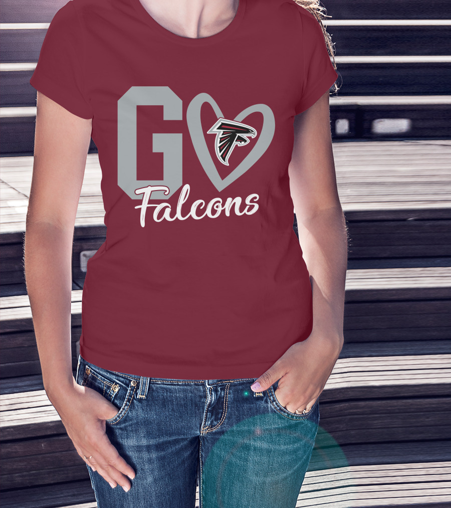 Go Falcons Heart T-Shirt