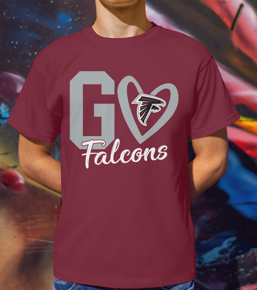 Go Falcons Heart T-Shirt