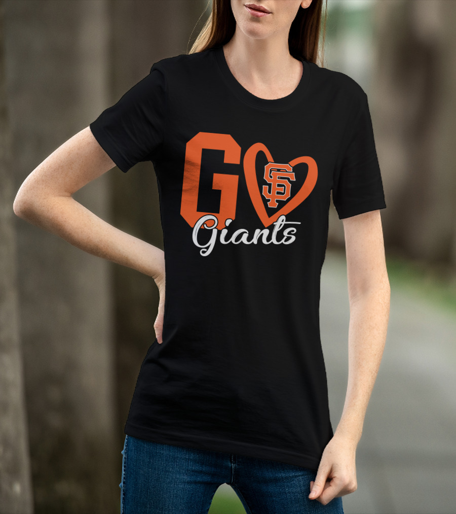 Go Giants SF Heart T-Shirt
