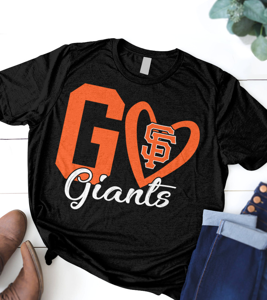 Go Giants SF Heart T-Shirt