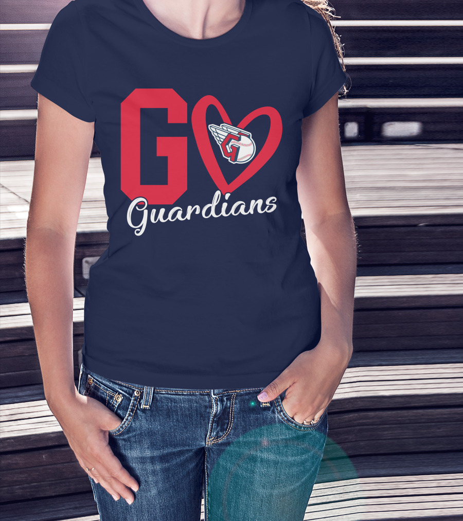 Go Guardians Baseball Heart Winged T-Shirt