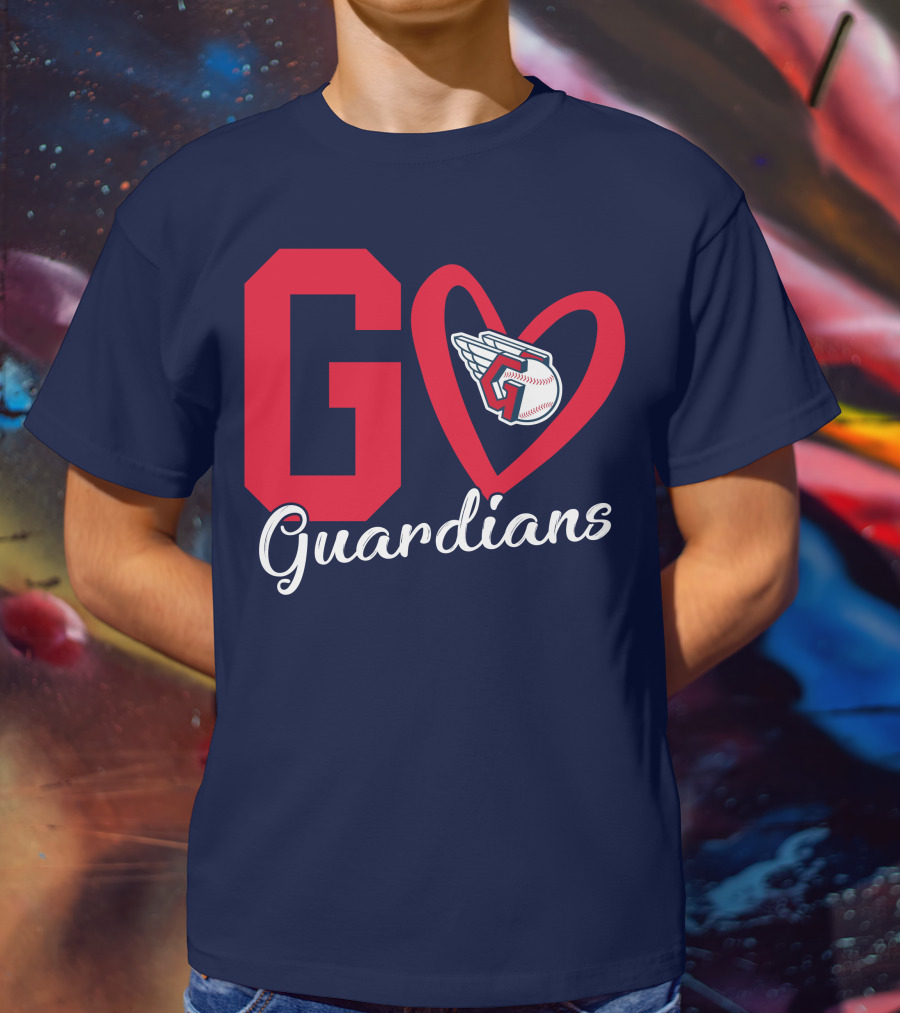Go Guardians Baseball Heart Winged T-Shirt