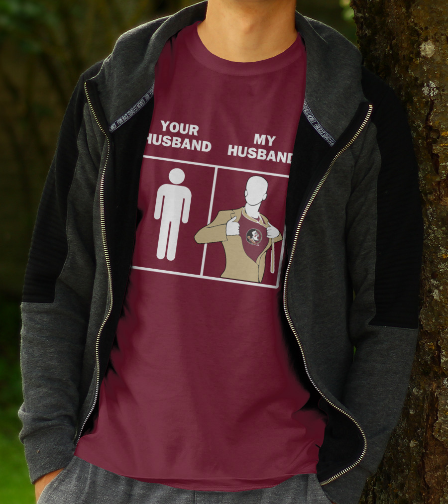 Florida State Seminoles Your Husband My Husband Superfan T-Shirt