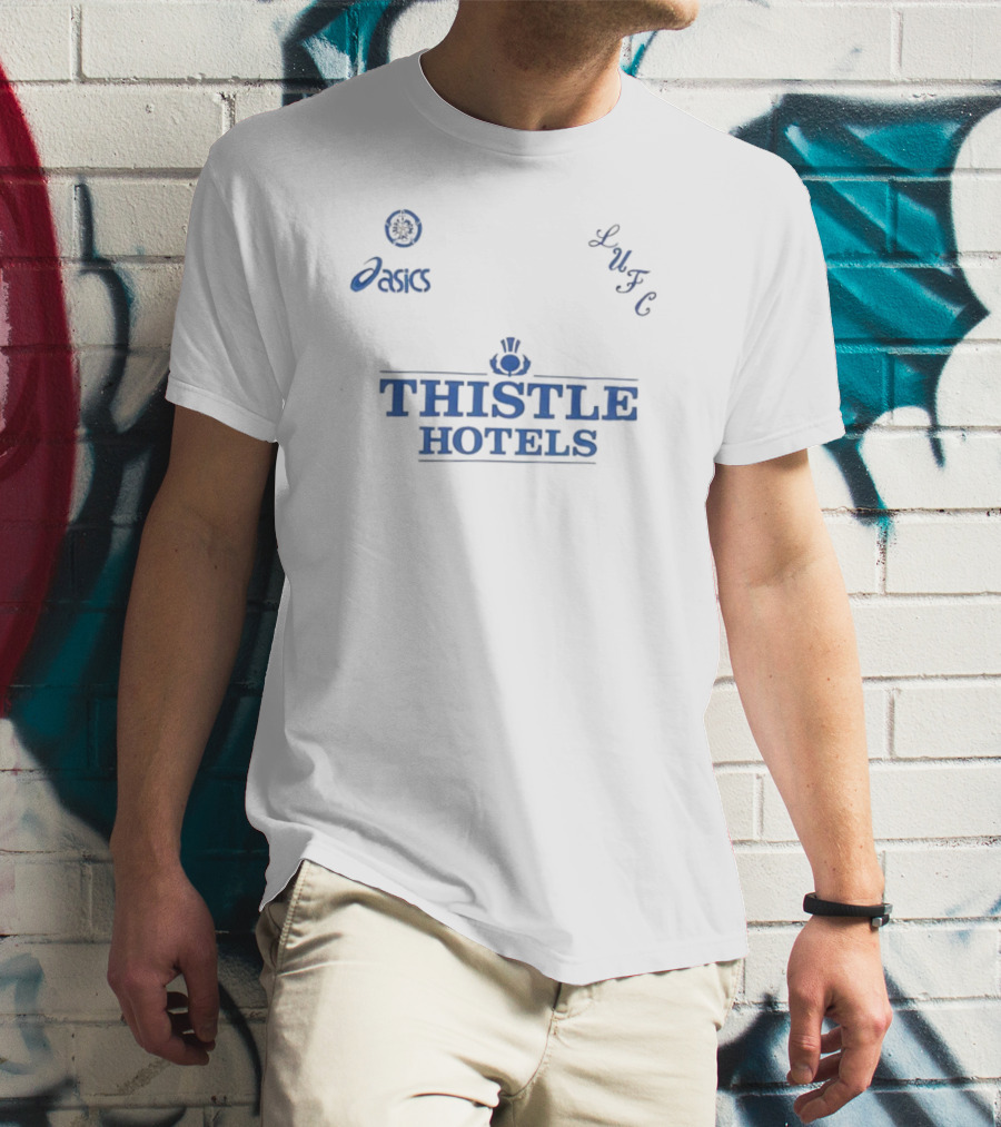 Leeds United LUFC Asics Thistle Hotels T-Shirt