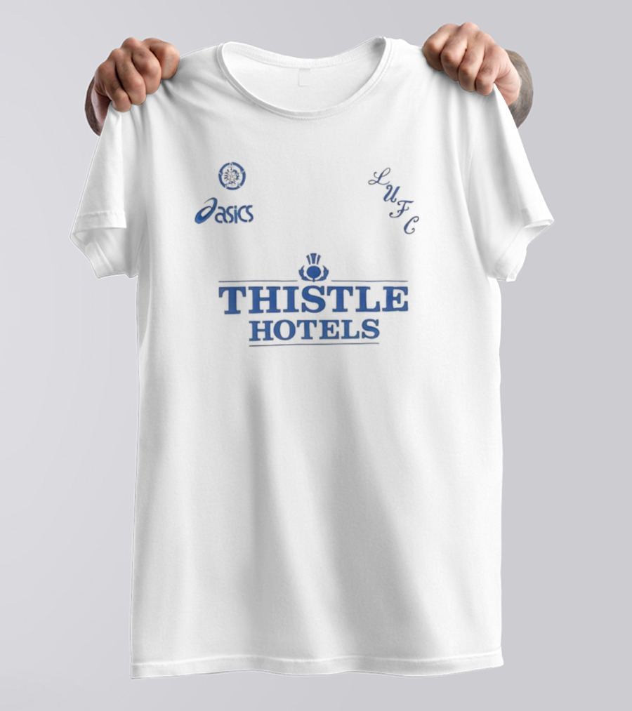 Leeds United LUFC Asics Thistle Hotels T-Shirt