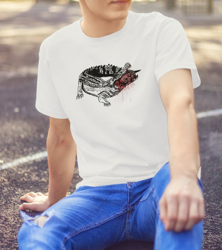 Limted Alligator Alcatraz Eat The Rich Crocodile Art T-Shirt