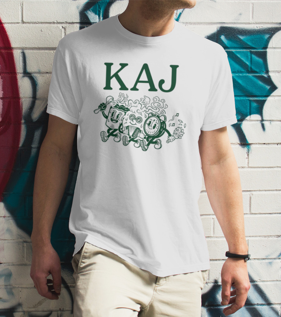 Kaj Retro Cartoon Floral Characters T-Shirt