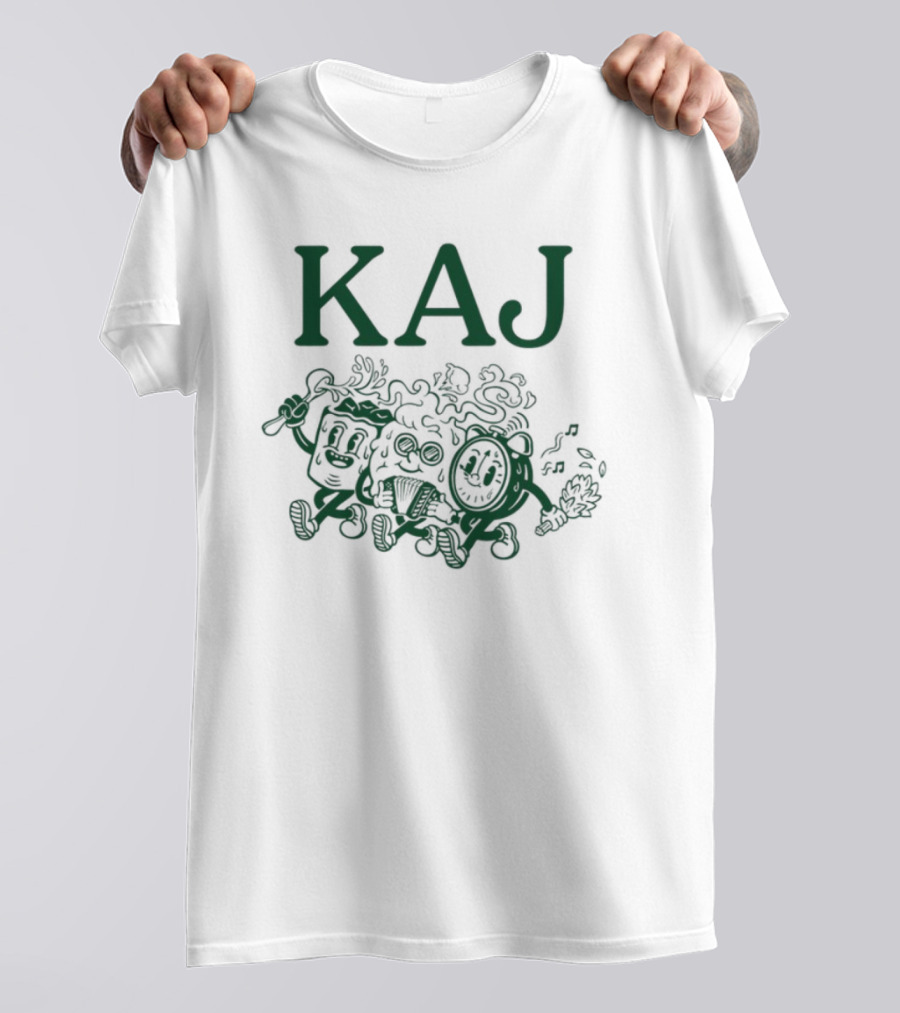 Kaj Retro Cartoon Floral Characters T-Shirt