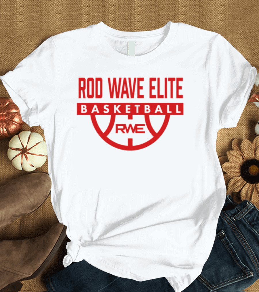 Rod Wave Elite Basketball RWE Performance White T-Shirt