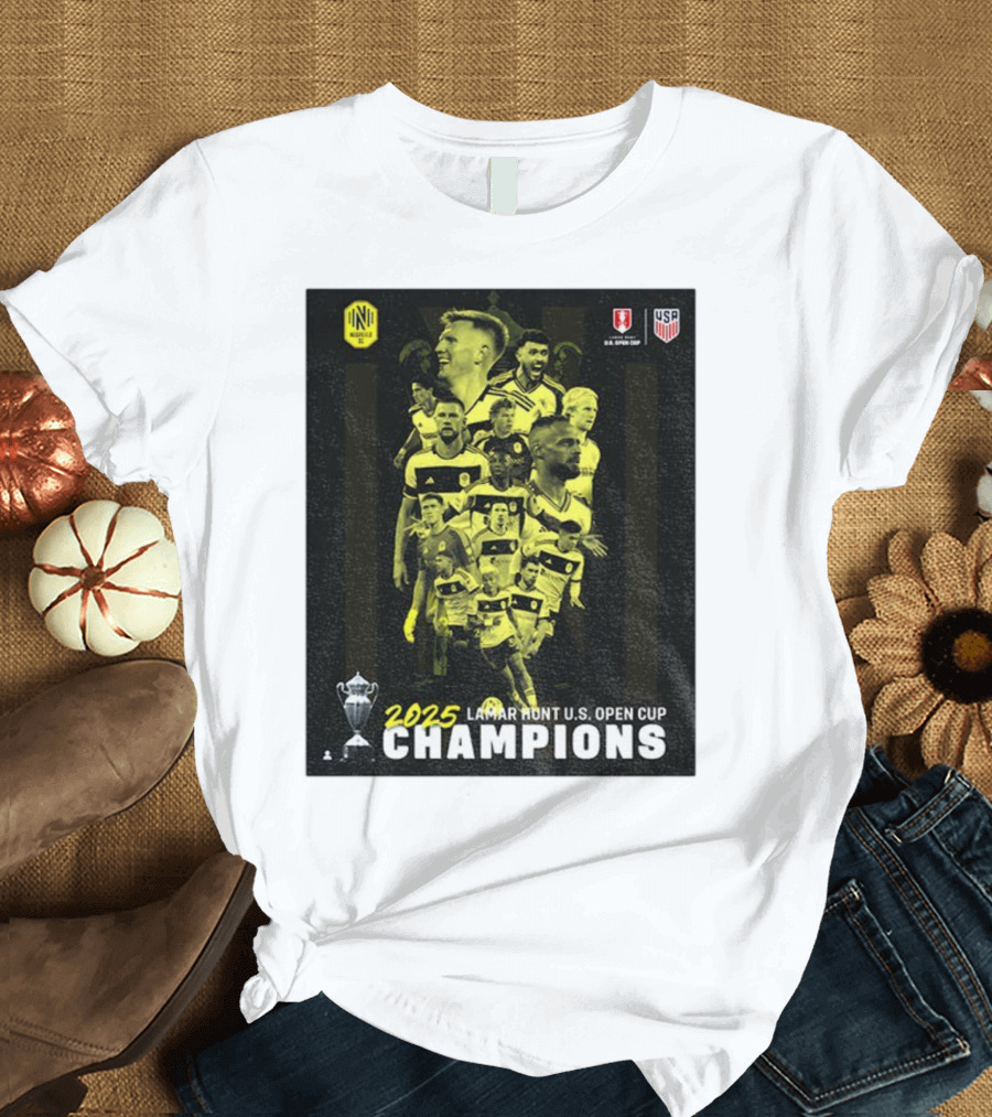 Nashville SC 2025 Lamar Hunt U.S. Open Cup Champions T-Shirt
