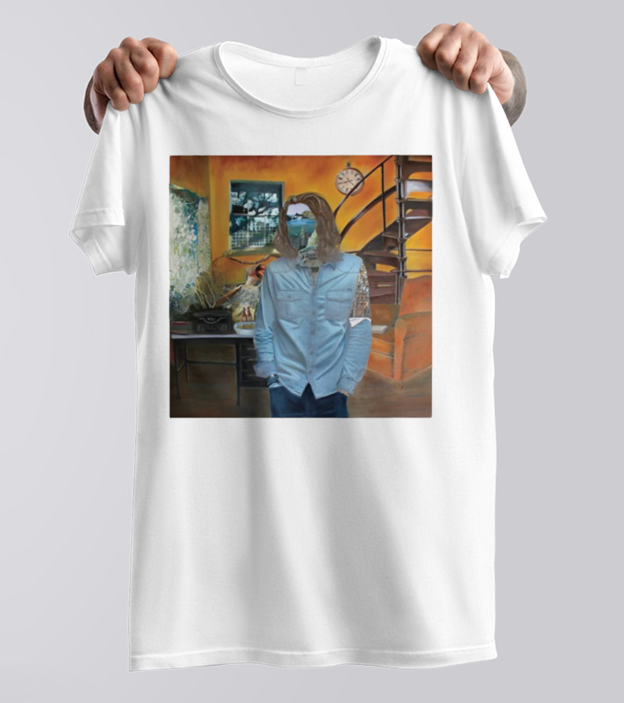 Hozier Album 10 Year Anniversary Surreal Collage Art Blue T-Shirt