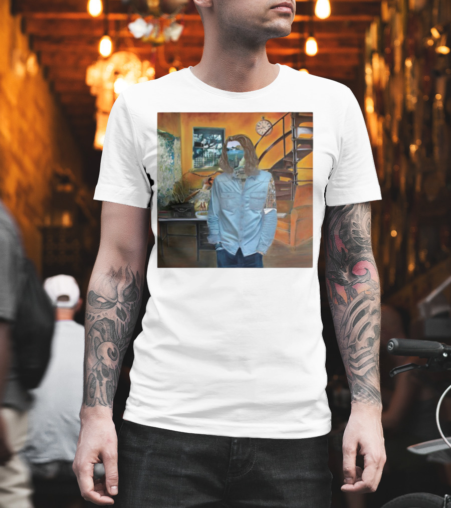 Hozier Album 10 Year Anniversary Surreal Collage Art Blue T-Shirt