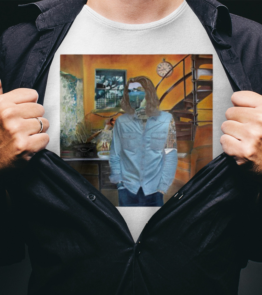 Hozier Album 10 Year Anniversary Surreal Collage Art Blue T-Shirt