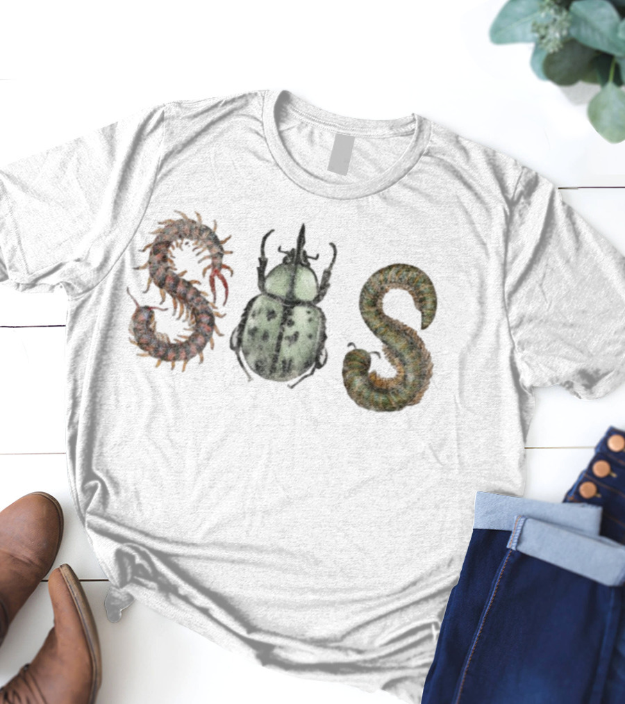 Sza Sos Lana Sos Deluxe Bug Lettering T-Shirt