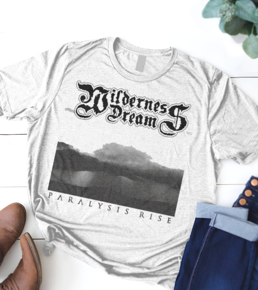 Wilderness Dream Paralysis Rise Scenic Monochrome Landscape T-Shirt