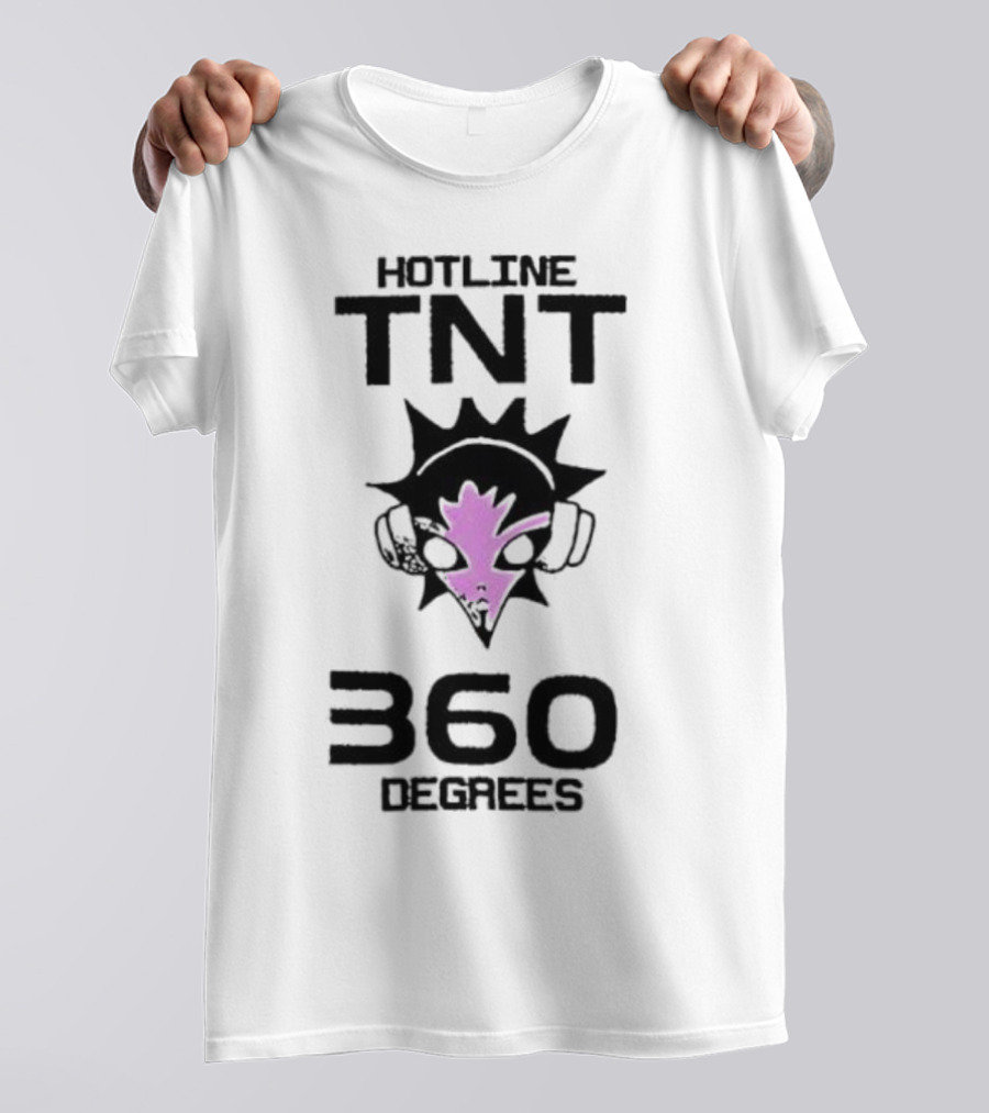 Hotline TNT 360 Degrees Sunburst Headphones Pink Blast T-Shirt