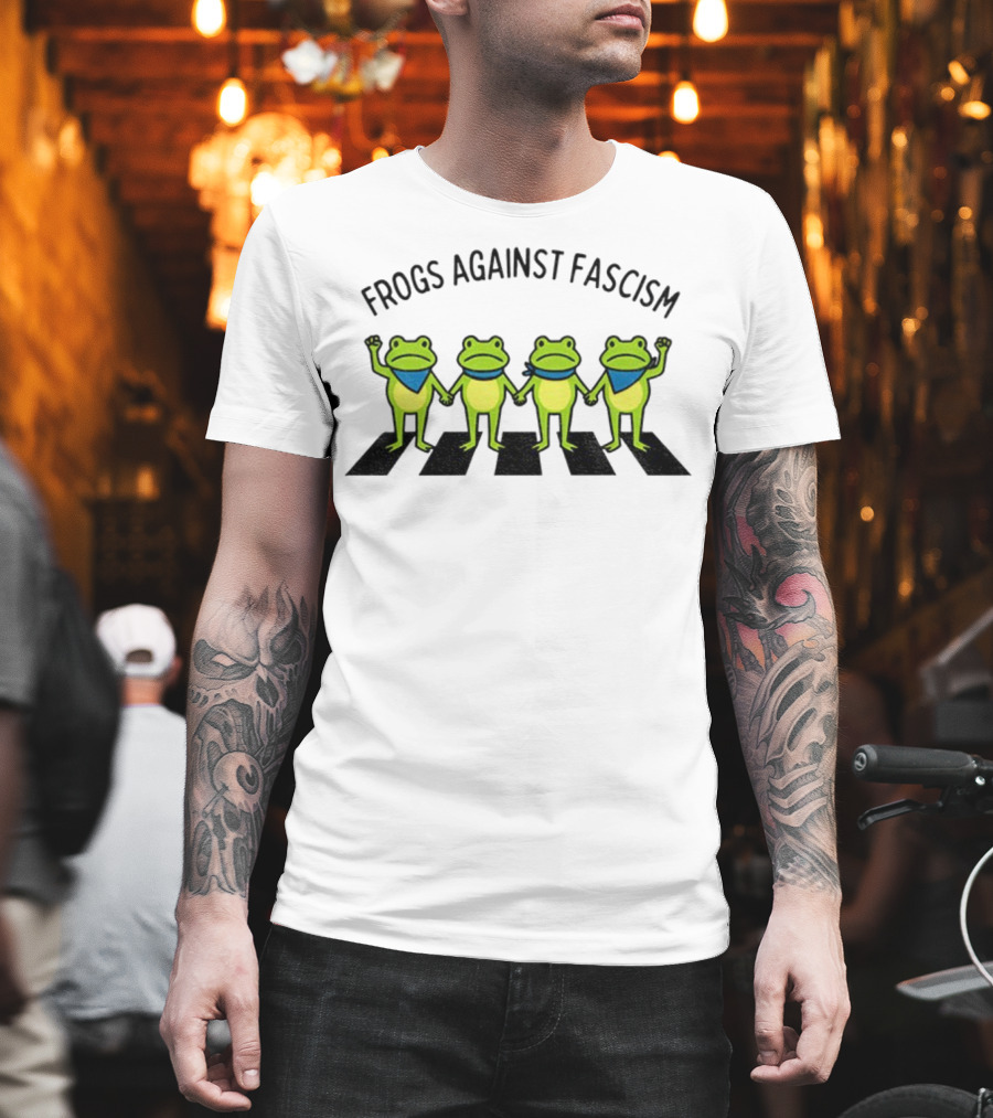 Frogs Against Fascism Anti Fascism Abolish ICE Portland Protest T-Shirt