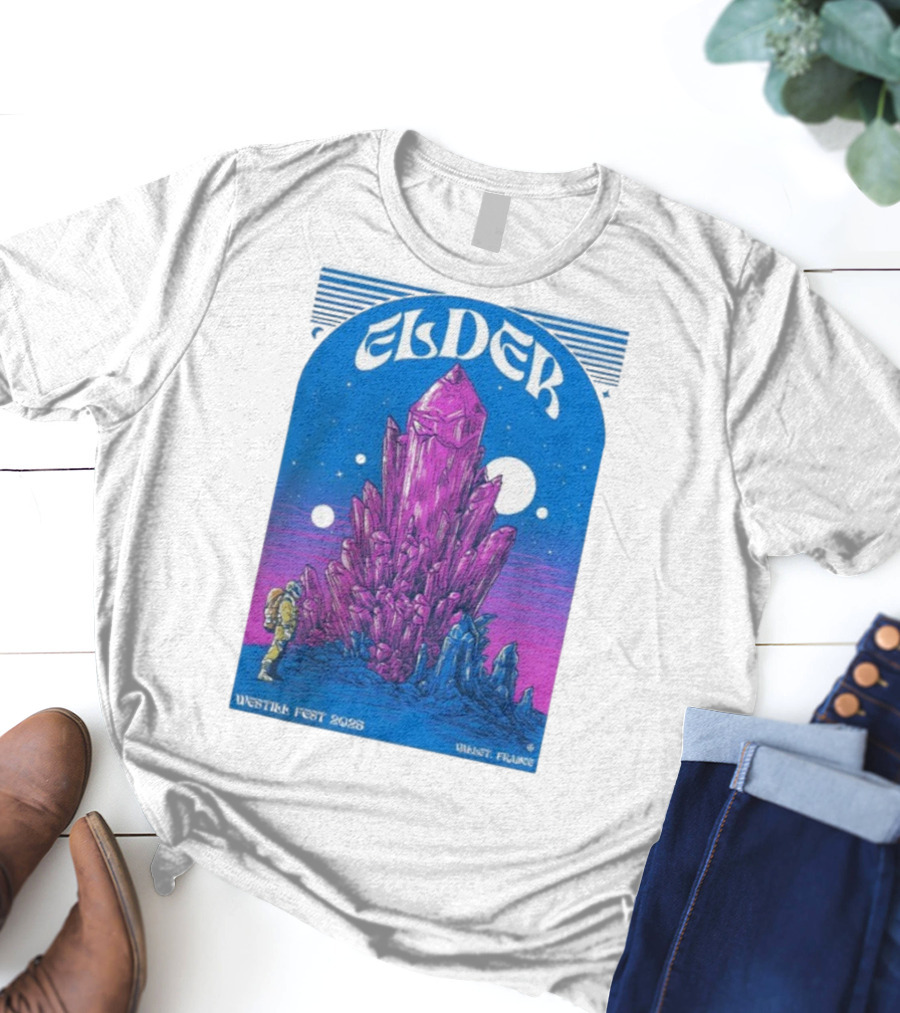 Elder Westill Fest 2025 Vallet France October 31 November 1 Cosmic Crystal Exploration Astronaut T-Shirt