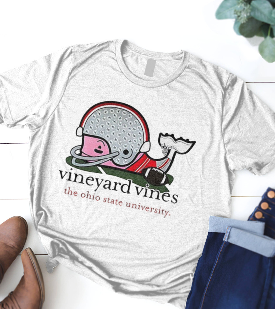 Vineyard Vines Ohio State Buckeyes Football Helmet University T-Shirt