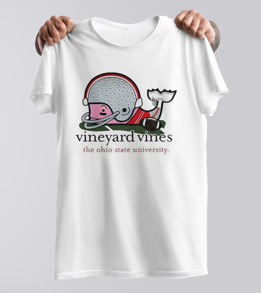 Vineyard Vines Ohio State Buckeyes Football Helmet University T-Shirt