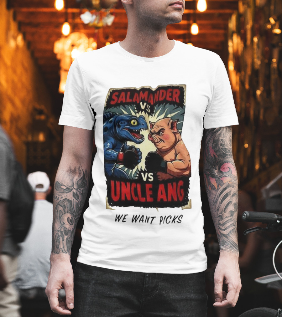 Salamander Vs Uncle Ang Boxing Showdown T-Shirt