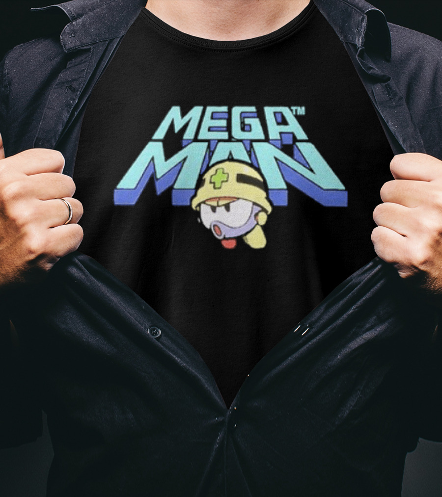 Mega Man Met Enemy Character Art Rsvlts Collection T-Shirt