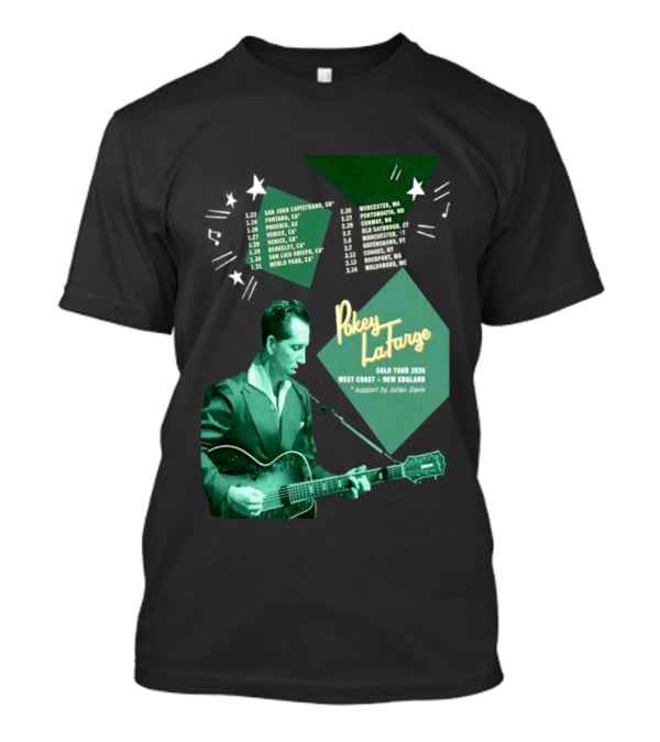 Pokey LaFarge Solo Tour 2026 West Coast New England Julian Davis Support T-Shirt