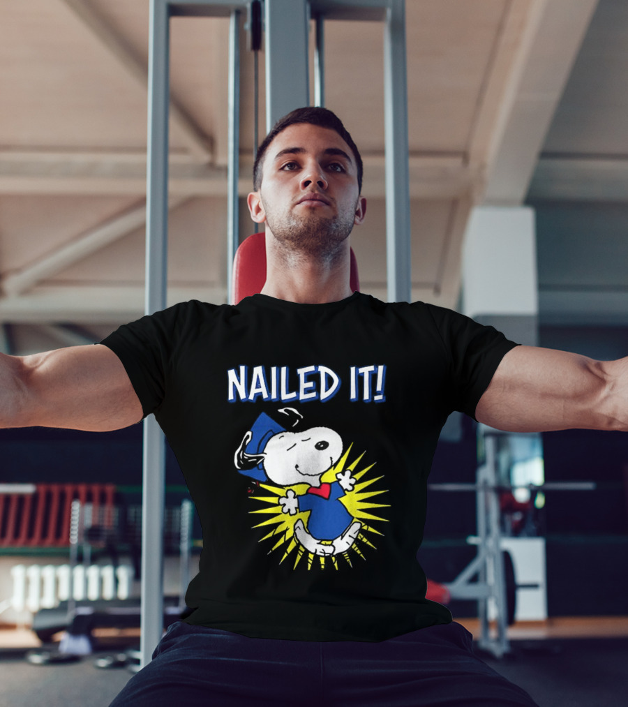 Congratulations Snoopy Nailed It Graduation Celebration T-Shirt