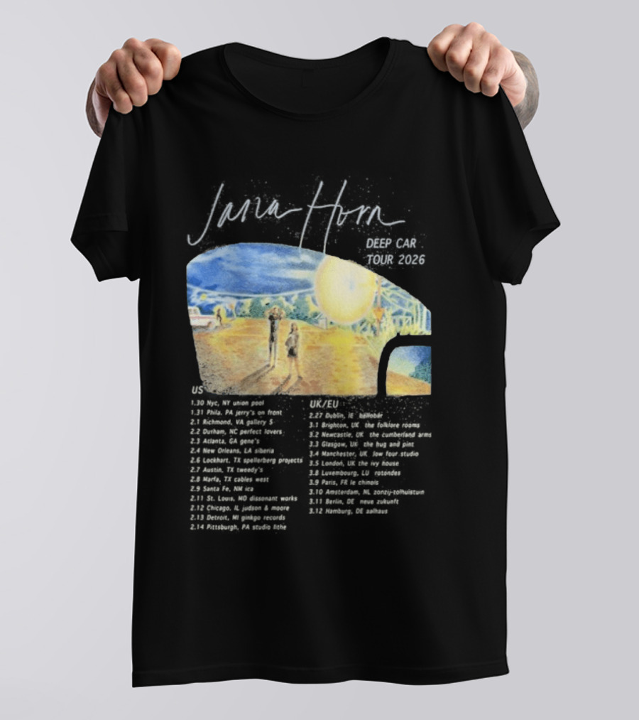 Jana Horn Deep Car Tour 2026 Dates Texas Sun T-Shirt