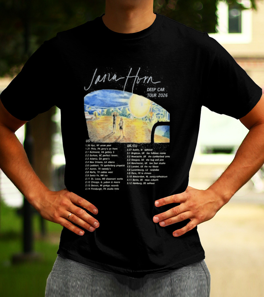 Jana Horn Deep Car Tour 2026 Dates Texas Sun T-Shirt