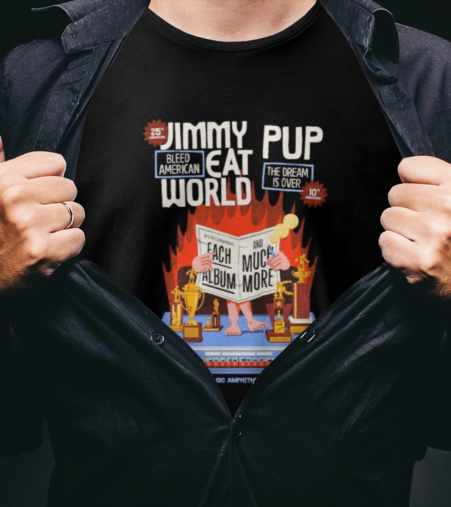 Jimmy Eat World Bleed American 25th Anniversary Pup The Dream Is Over Live August 23 2026 RBC Amphitheatre Toronto T-Shirt
