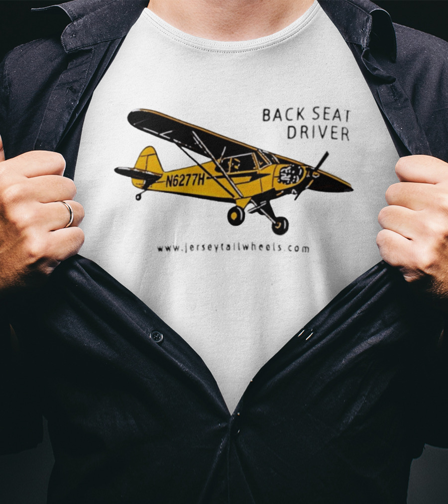 Back Seat Driver N6277H Yellow Aircraft T-Shirt