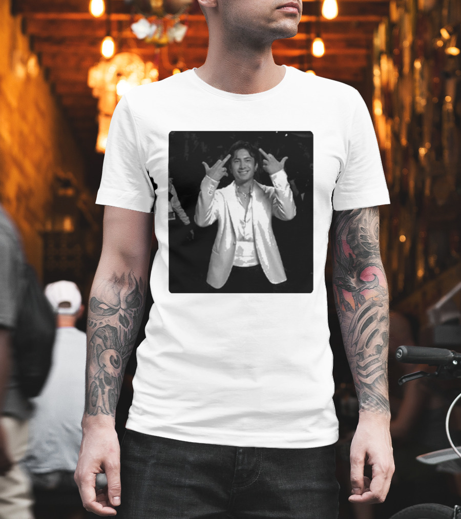 Hudson Williams Glambot Heated Rivalry Jacket Gesture T-Shirt