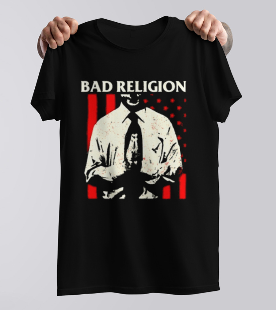 Bad Religion The Empire Strikes First Tour 2026 Vintage Suit Red Stripes T-Shirt
