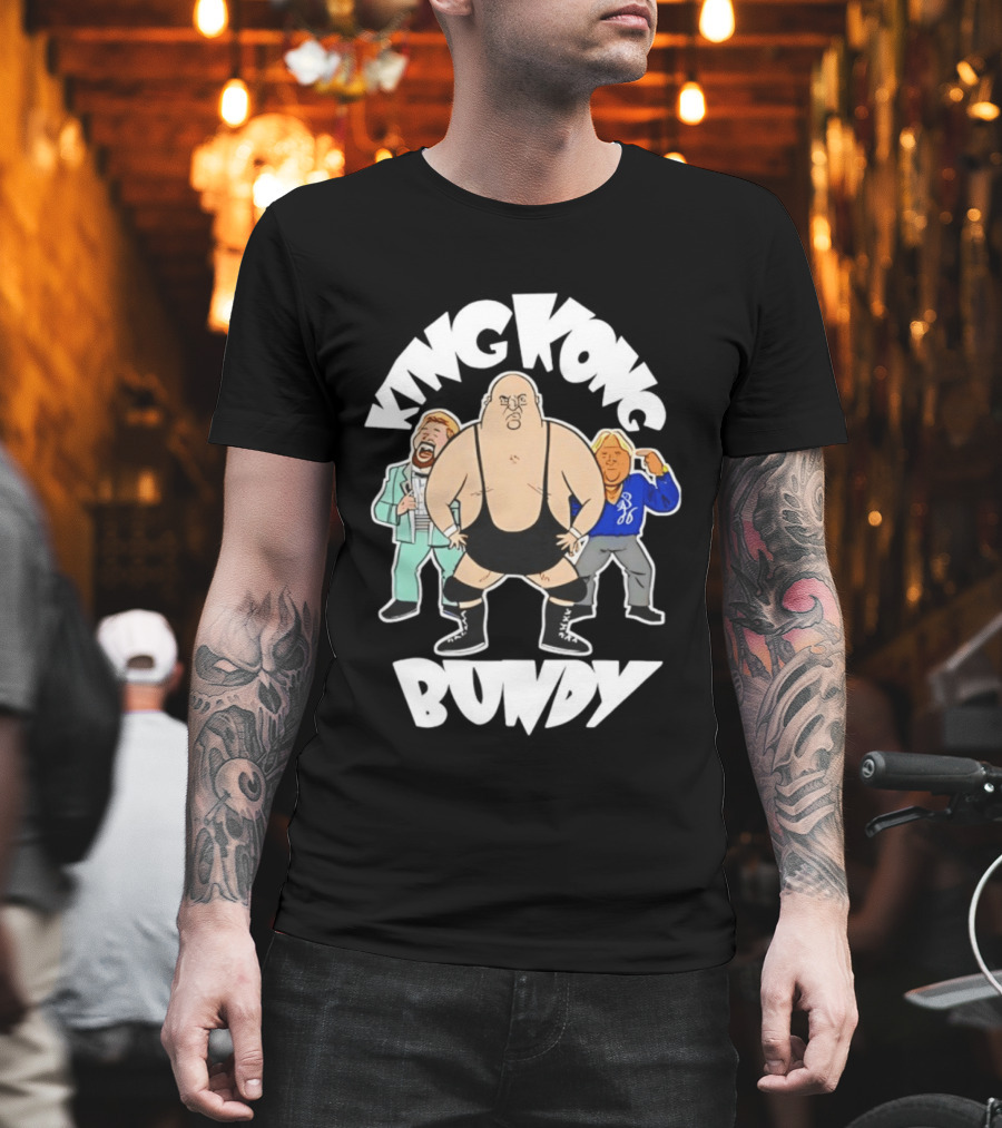 King Kong Bundy Wrestling Managers Cartoon T-Shirt