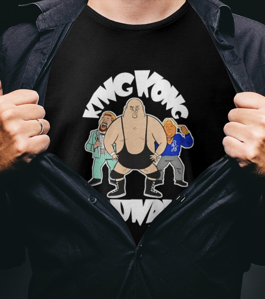 King Kong Bundy Wrestling Managers Cartoon T-Shirt