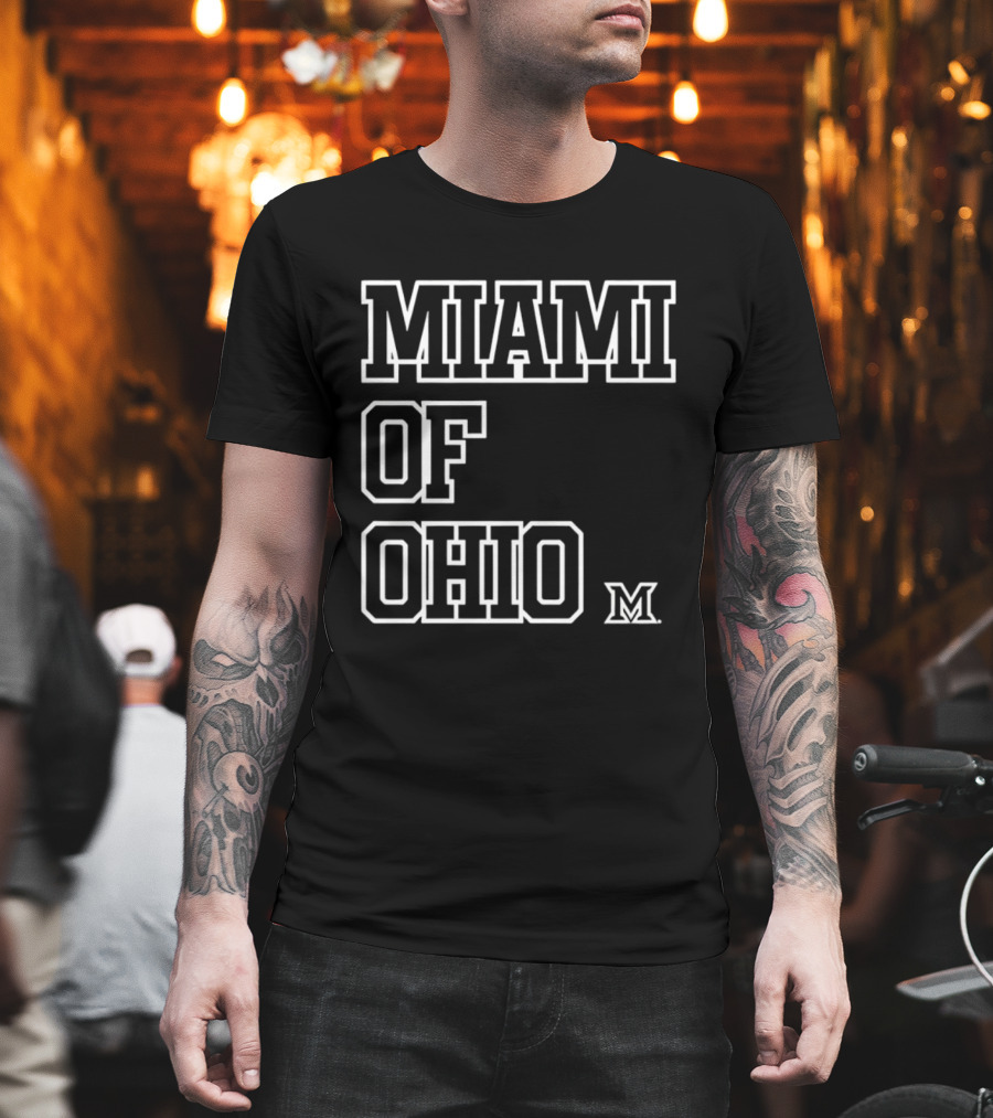 Miami RedHawks Miami Of Ohio M Logo XXL T-Shirt