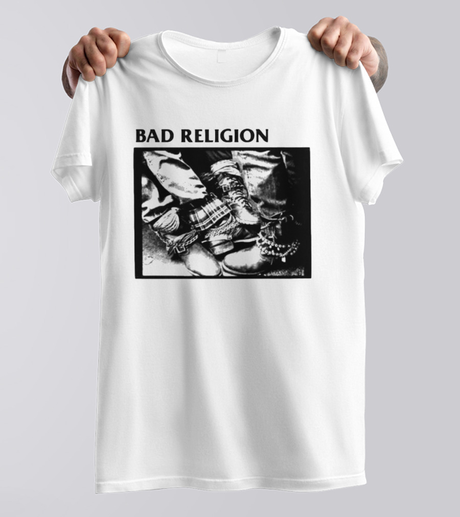 Bad Religion 80 85 Tour Punk Boots Denim Chains 2026 T-Shirt