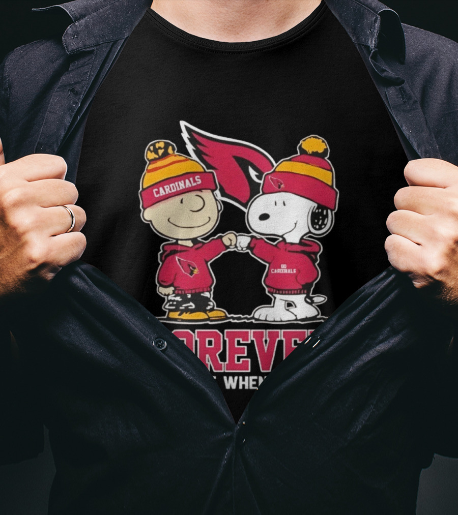 Peanut Snoopy Charlie Brown Cardinals Forever Not Just When We Win T-Shirt