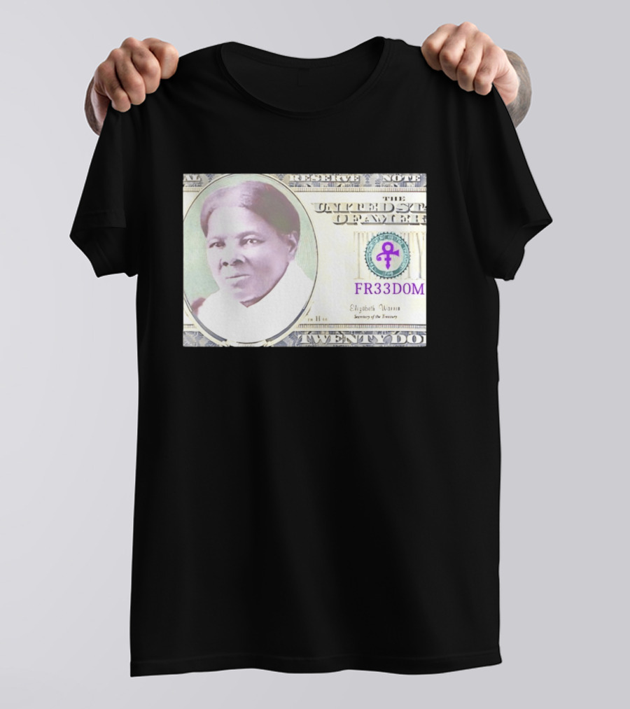 Harriet Tubman Twenty Dollar FR33DOM Note United States T-Shirt