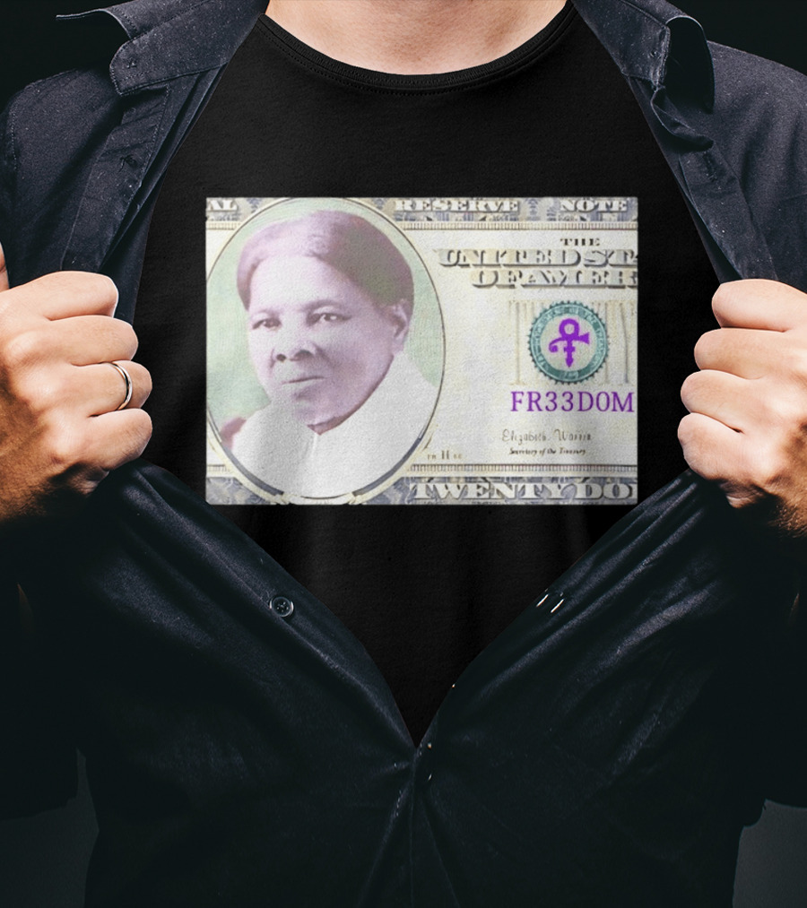 Harriet Tubman Twenty Dollar FR33DOM Note United States T-Shirt