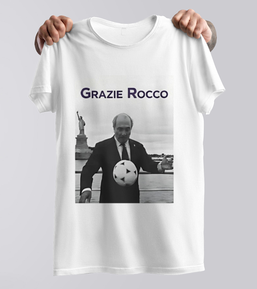 Grazie Rocco Commisso Statue Of Liberty Soccer T-Shirt