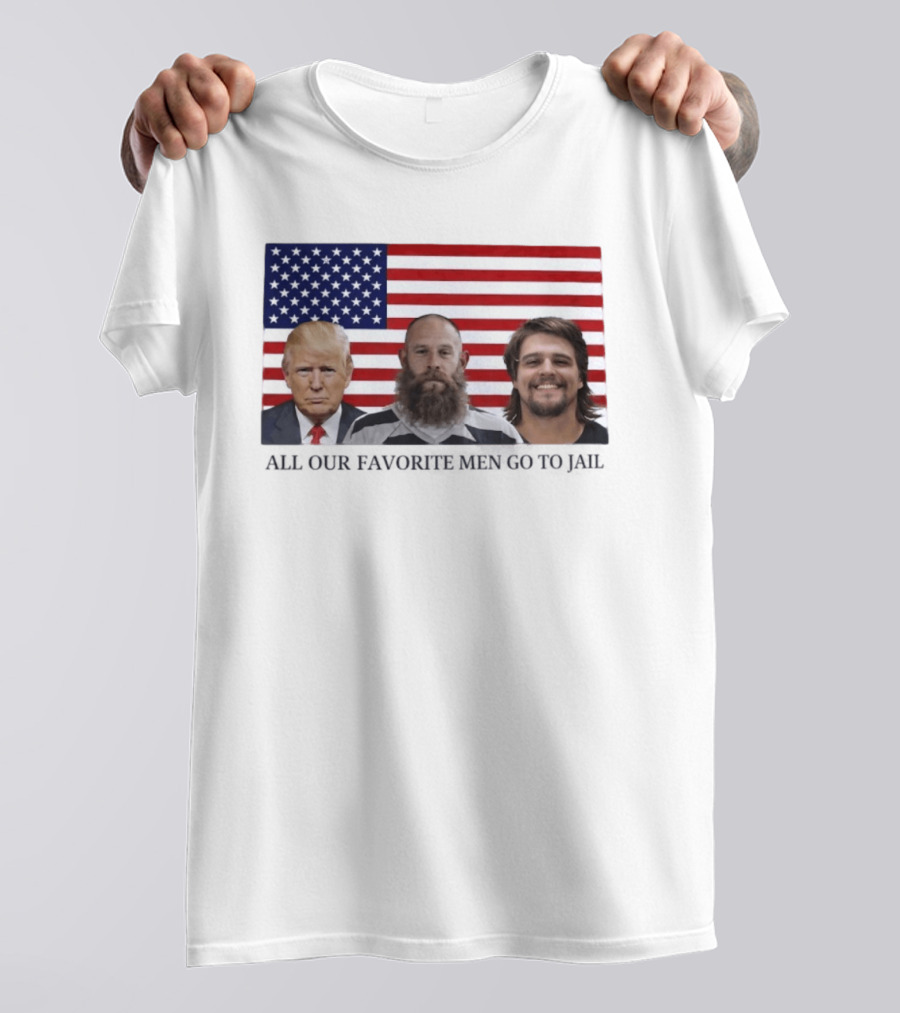 Trump Jeremy Best Kid Rock Favorite Men Jail USA Flag T-Shirt