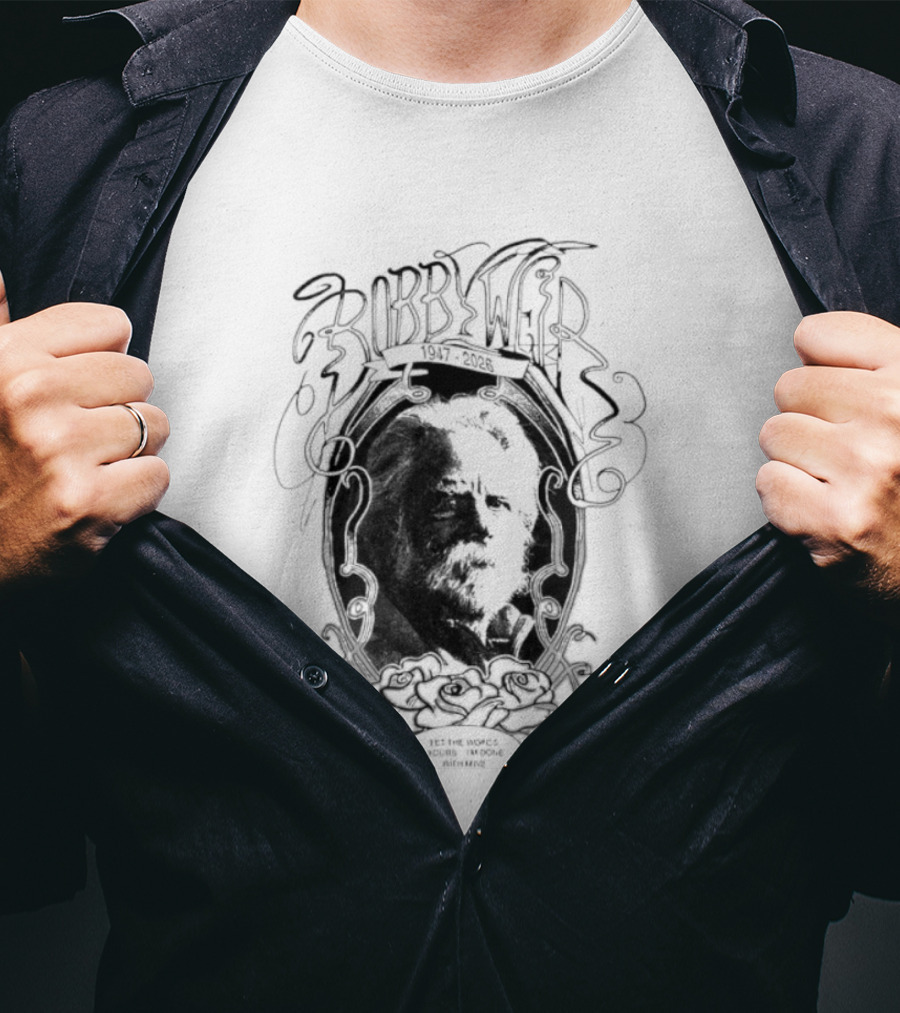 Grateful Dead Bob Weir 1947 2026 Black T-Shirt