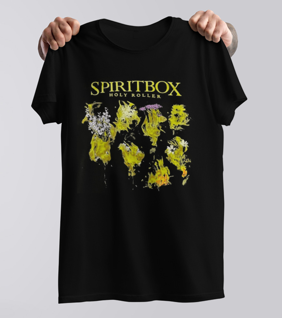 SPIRITBOX Holy Roller Yellow Floral T-Shirt