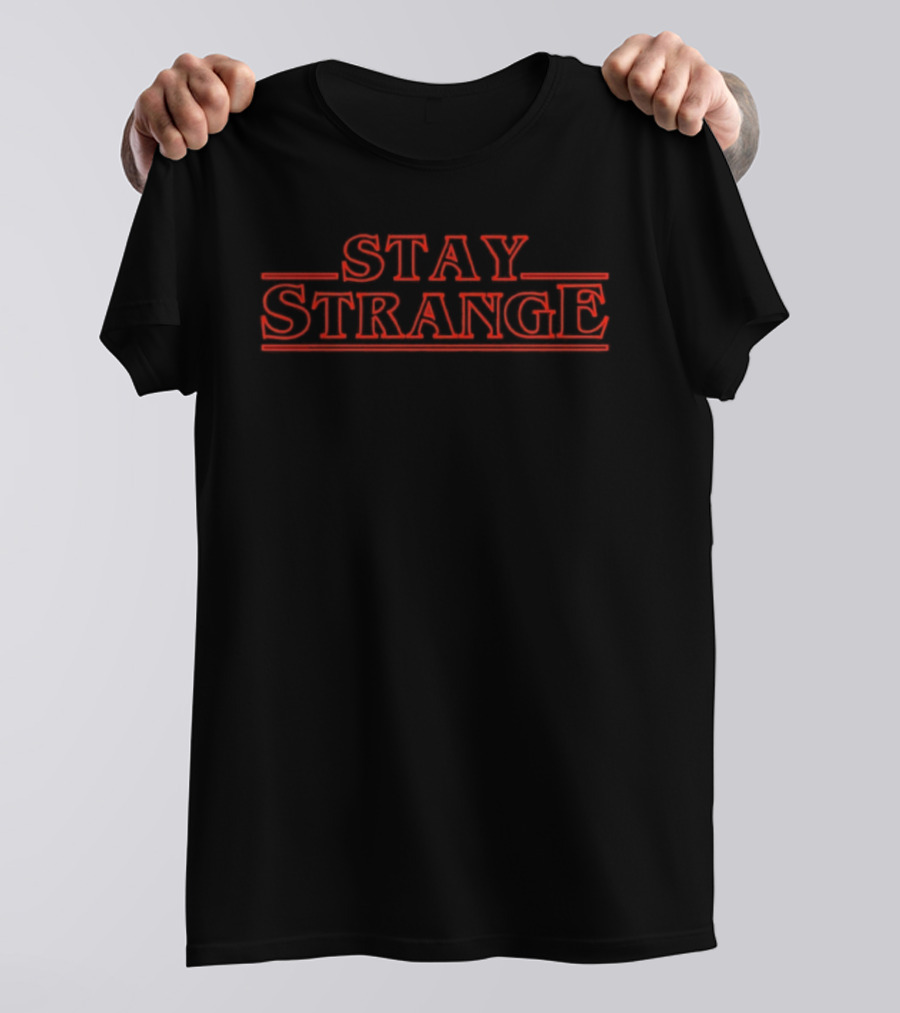 Stay Strange Stranger Things Retro 80s Horror T-Shirt