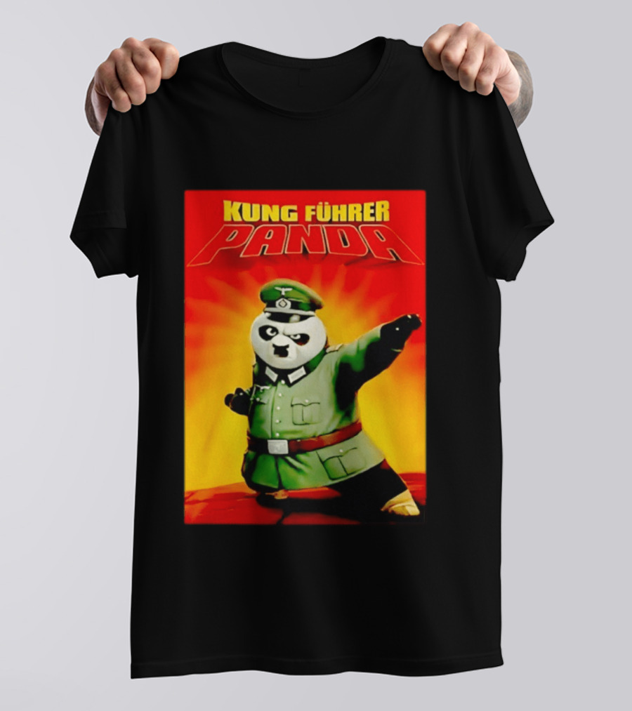 Kung Fuhrer Panda Parody Martial Arts Soldier Pun T-Shirt