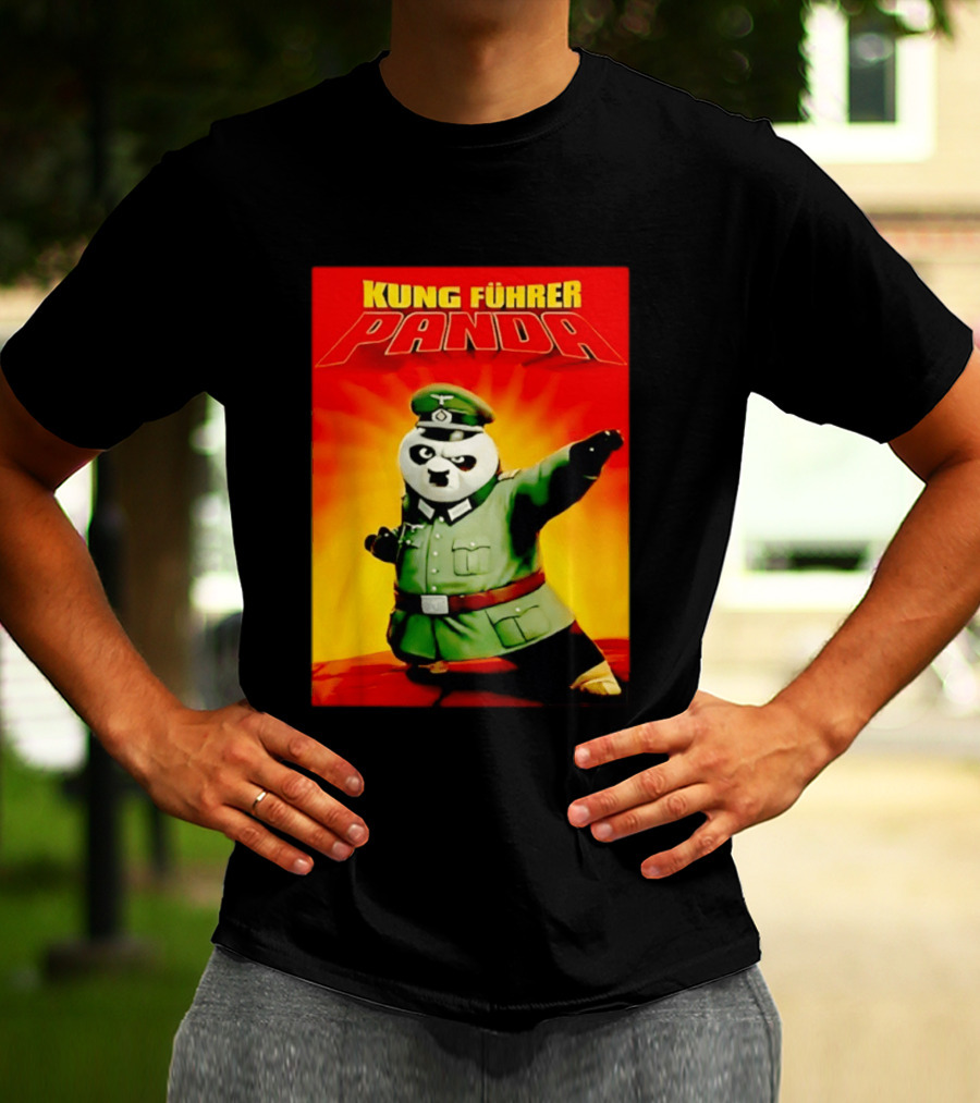 Kung Fuhrer Panda Parody Martial Arts Soldier Pun T-Shirt