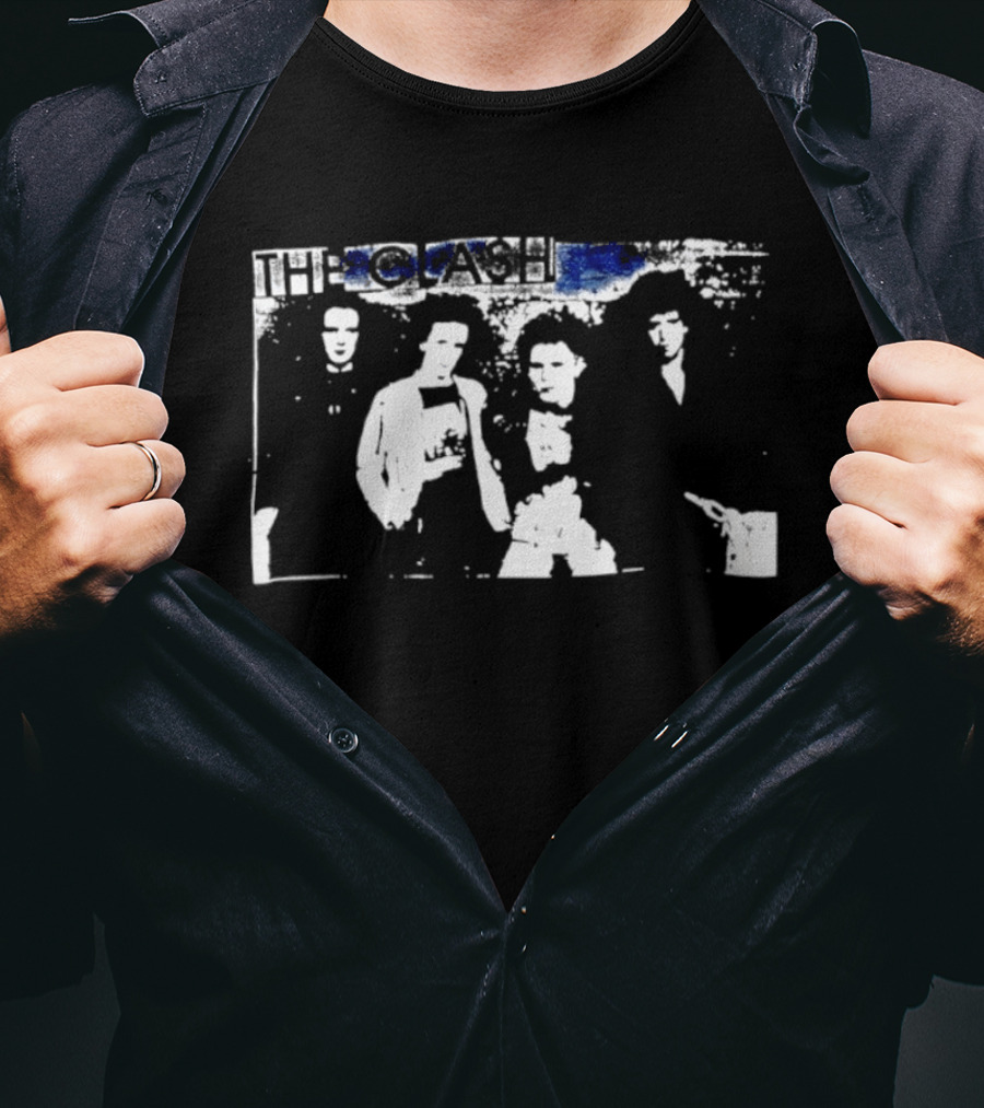 The Clash Band With Monochrome T-Shirt