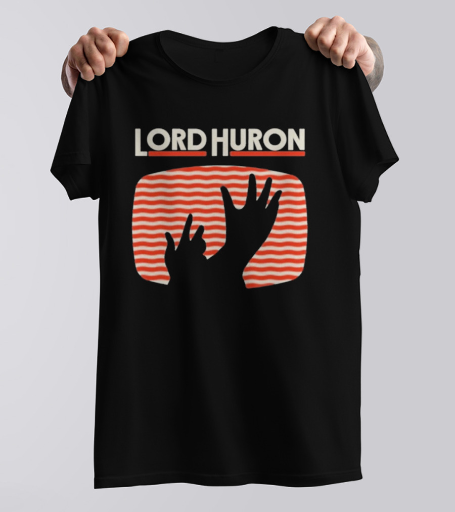 Lord Huron Signals Hand Red Stripes T-Shirt